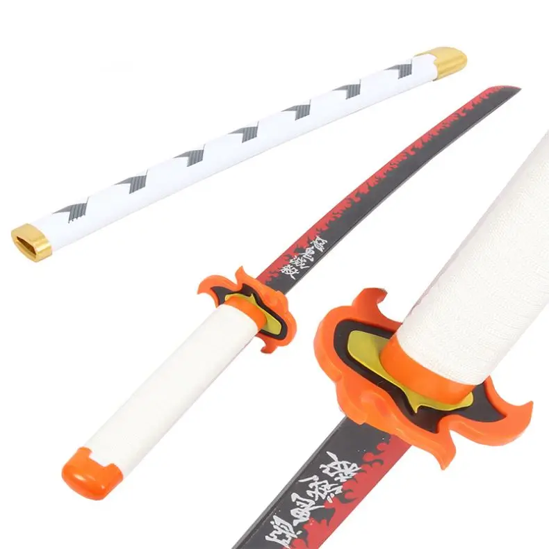 Ming Hu Demon Slayer Anime Sword Rengoku Kyoujurou katana toys Wooden Sword