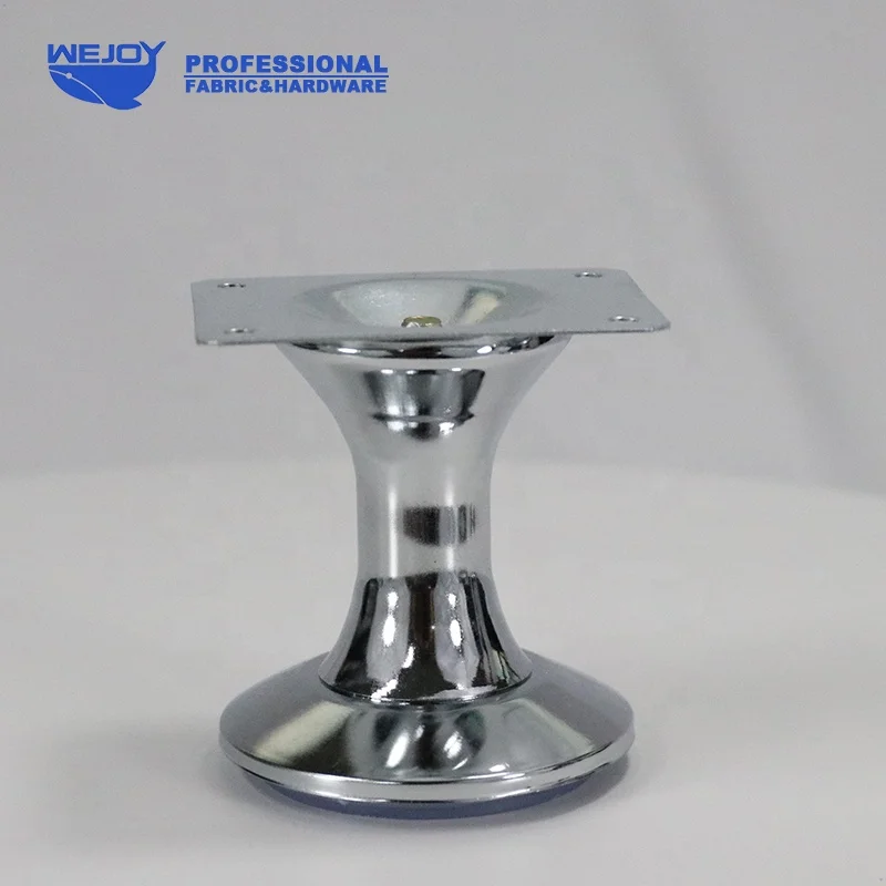 Silver high quality modern metal furniture chrome legs tube sofa stand leg metal sofa legs feet for bed