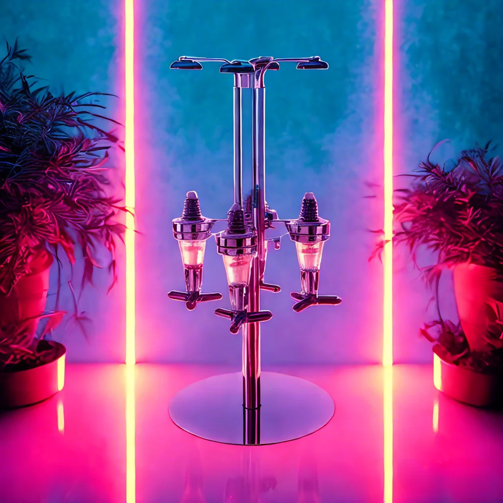 4 /6 Bottles Hanging Rotating Mounted Spirit Drink Dispenser Bar Shot Measure Liquor Dispenser Drinks Wine Bar Pourer Rack