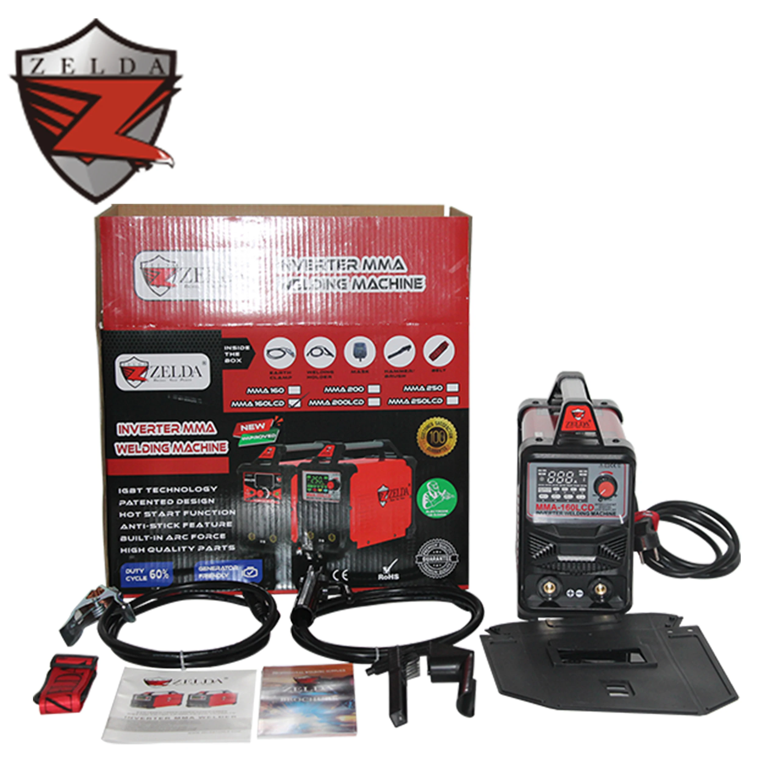 Zelda Arc Welder 160amp Mini Welder MMA Lift-Tig Function