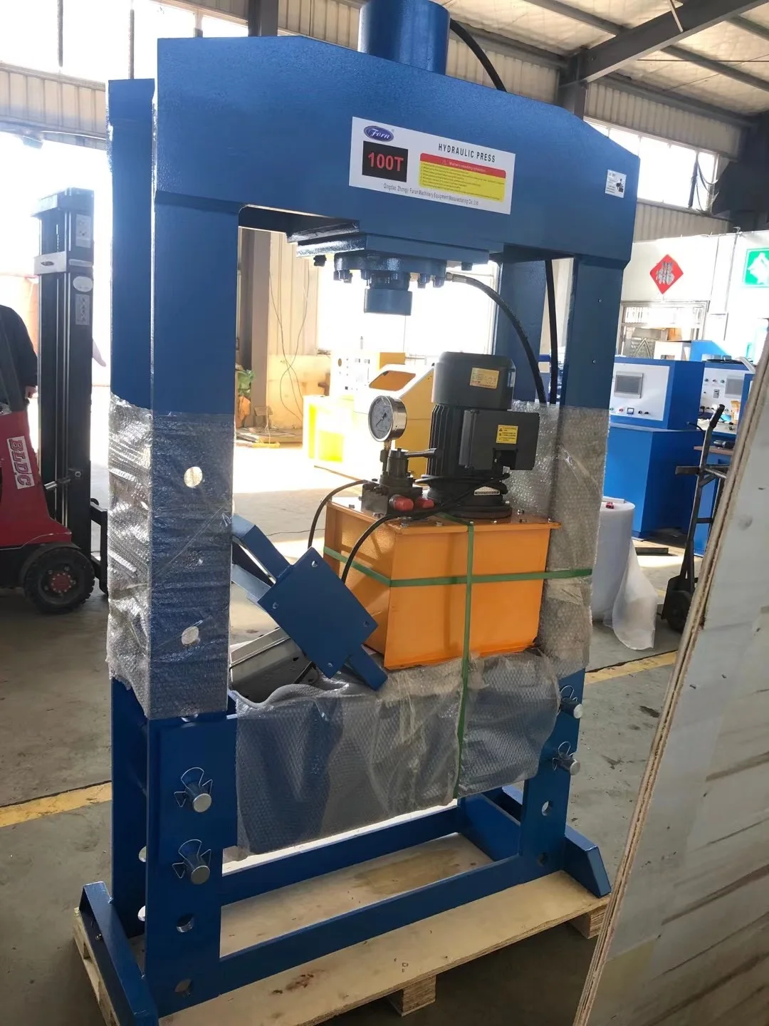 100 Ton Workshop Press Electric  Hydraulic Workshop Press