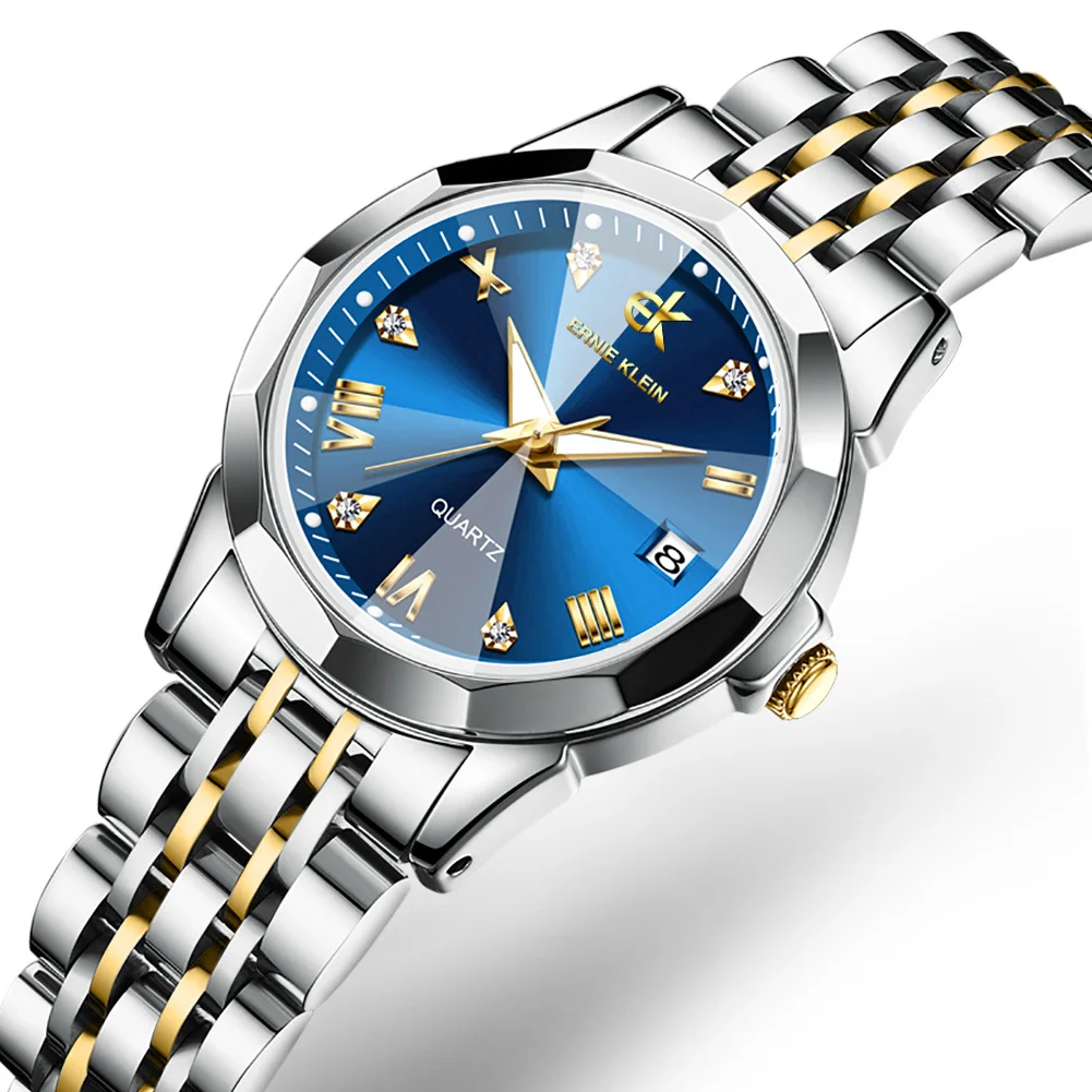 ERNIE KLEIN  Factory Fashion Quartz Custom Logo WristWatch Cheap Prices Low MOQ Clock For Lover Brand Hand Watch