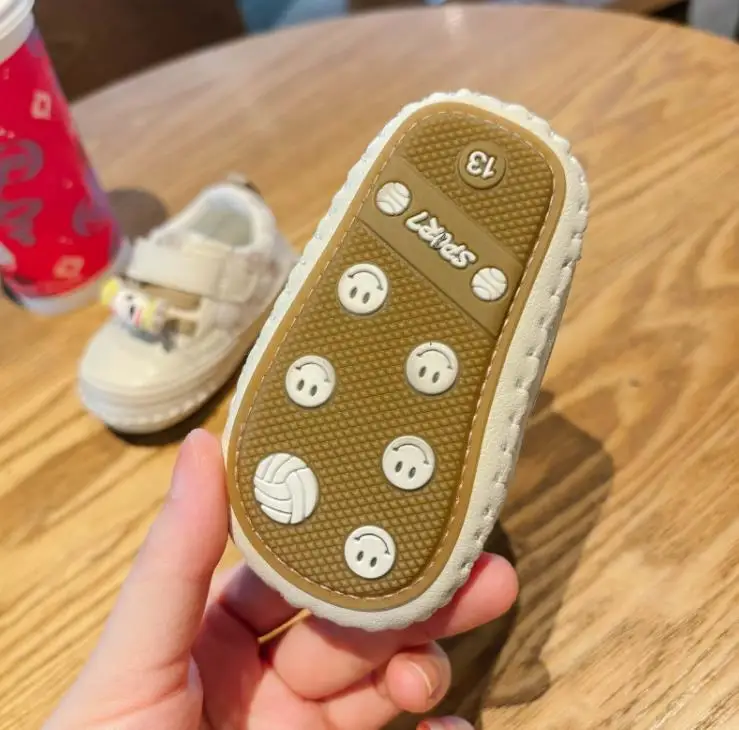 0 -1 year old cute candy shoes for boys and girls, breathable mesh shoes, wear-resistant tendon sole toddler shoes