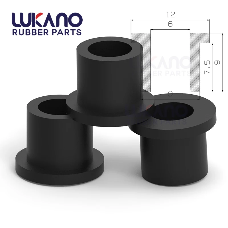 6mm T shape custom rubber top hat bushes