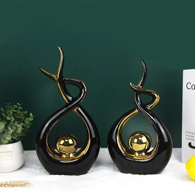 Dropshipping Shopify Home Decor Modern Abstract Art Ceramic Statue Table Decorations