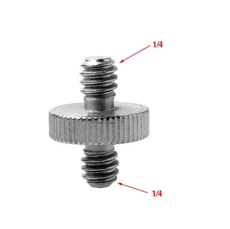 International standard double sided 1/4 male Tripod Screw Mount Camera Head for iPhone iPad Camera GPS