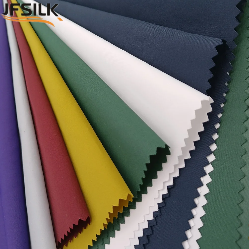 240t poly pongee in-stock heavy weight pongee lining 50yards geena silk polyester pongee fabric pocket for jeep door