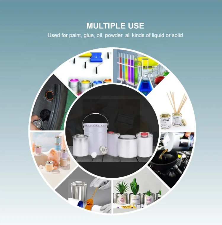 China Supplier Customize 1L Square Empty Tin Cans For Engine Oil Olive Oil Packaging