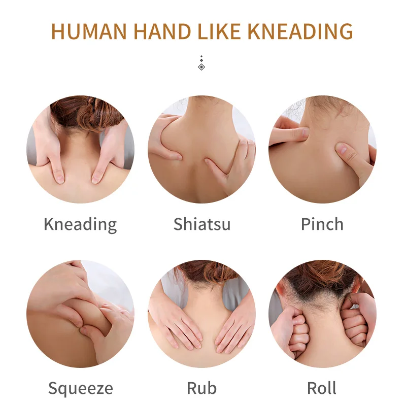 Gess Neck And Back Massager Shiatsu Cervical Massager