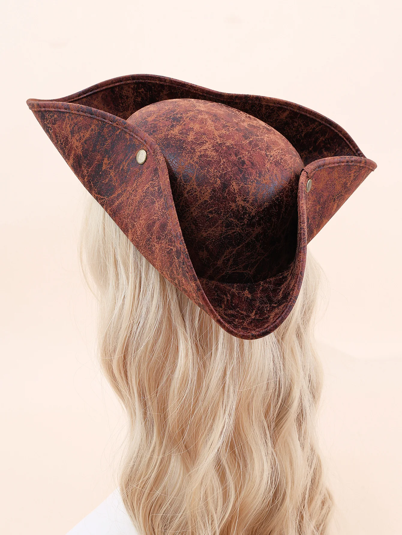 Wholesale adult cosplay pirate hat vintage foldable Halloween party captain hats