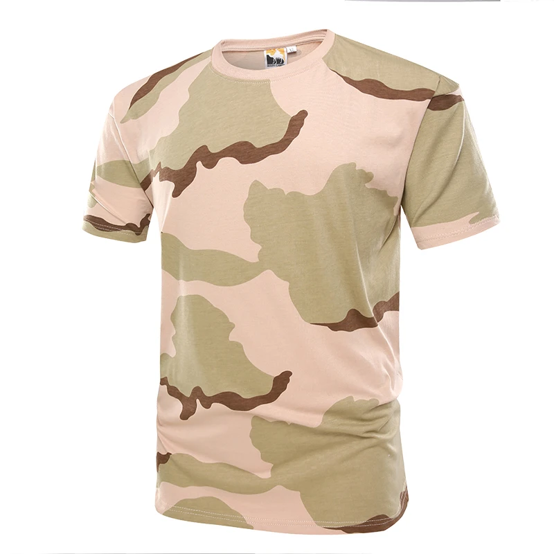 XINXING Three Colors Desert Camouflage t shirt cotton tactical combat tshirt