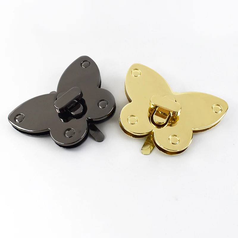 Meetee E6-7 37*52mm Alloy DIY Turn Lock Closure Hook Handmade Hardware Kits for Purses Handbags Leather Bags