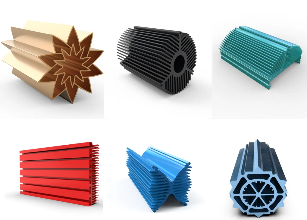 Premium OEM Factory Custom Extruded  Led Heat Sink Extrusion Aluminum Radiator