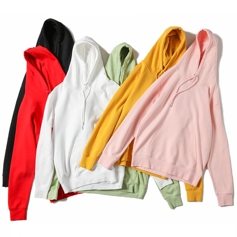 High Quality Men Cotton Thick Heavyweight Pullover Hoodie Custom Drop Shoulder Fleece Oversized Hoodie