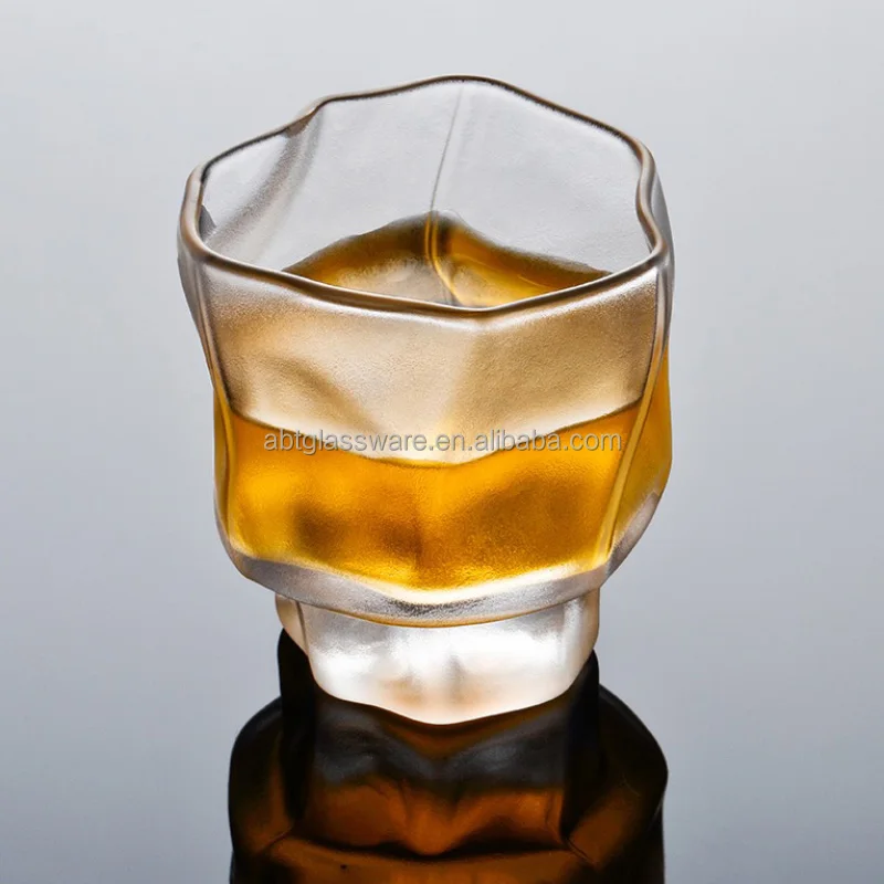 70ml custom logo clear frosted shot glass bullet shot glass souvenir with heavy stem