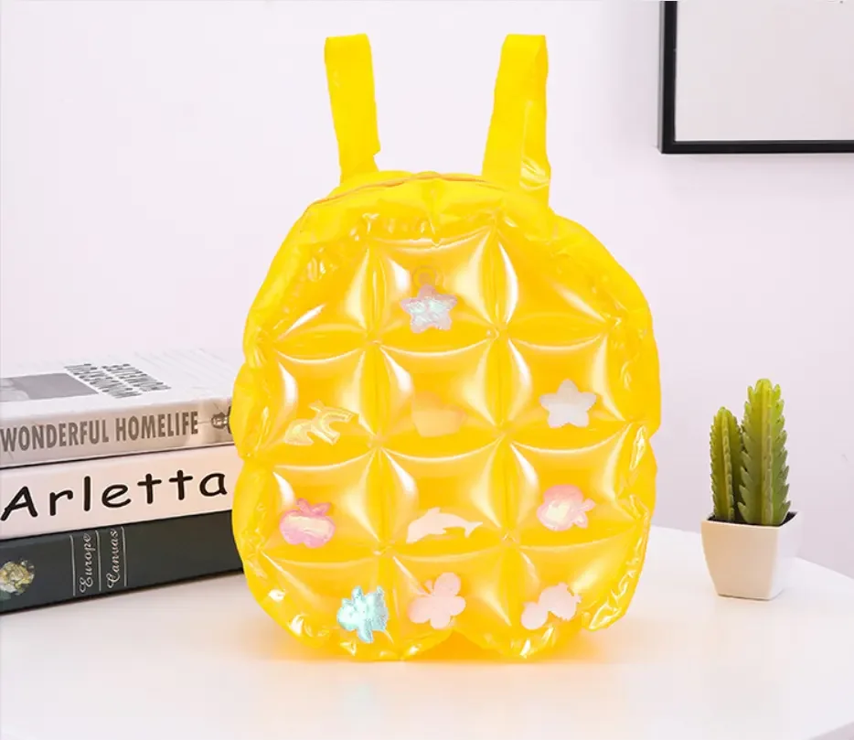 Factory custom PVC inflatable plastic Inflatable Backpack Candy packets for Party Wedding Gifts Souvenirs