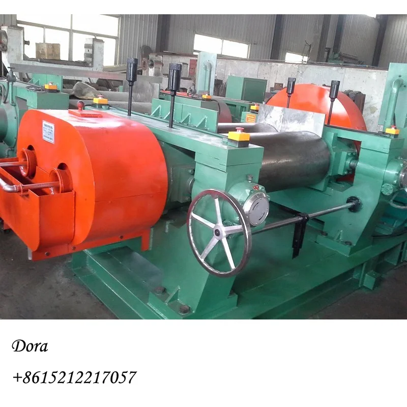 rice mill lining rubber roller 7inch aluminum Rubber Processing Machinery rubber mixing mill machine/two roll open