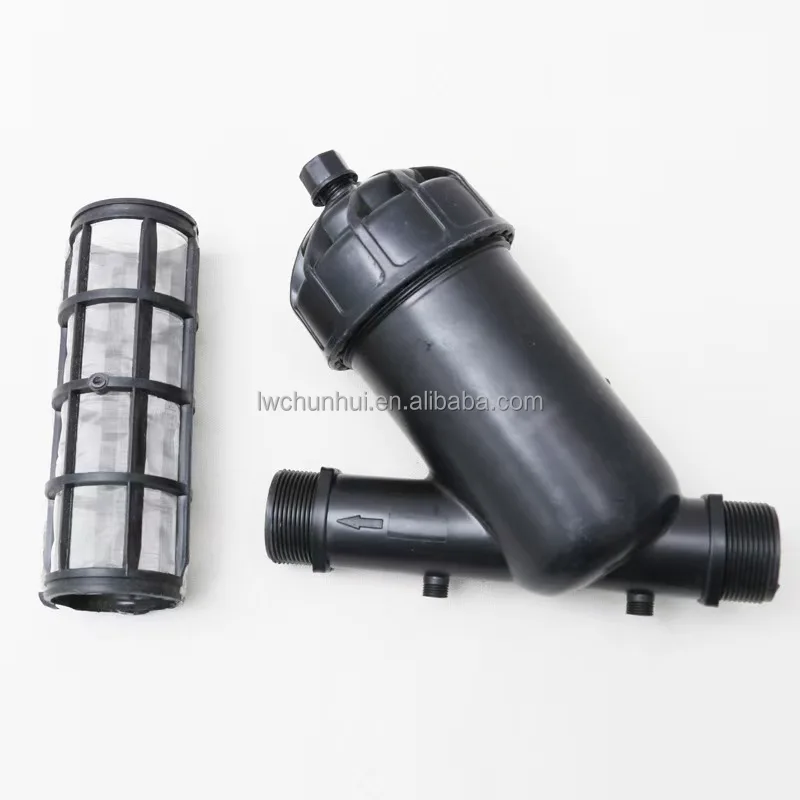 Spot wholesale Drip Irrigation System Filter 25 32 40 63 Plastic Y-type Filter For Agricultural Watering