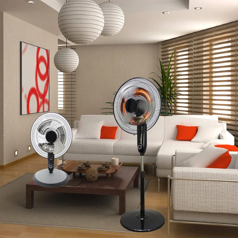 2 in 1 function pedestal table fan radiator heater electric heaters for room personalized china wholesale heaters for bedrooms