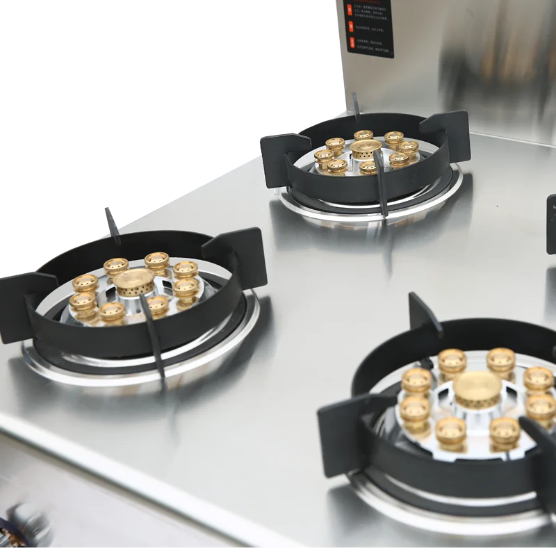 commercial restaurant cooker countertop 6 burner gas stove 4 burners kitchen equipment stand gas Cooktops gas Ranges