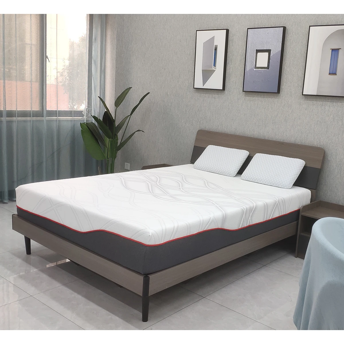 Fabric Quilted with Dacron Foam Customizable  High End Mattress Factory Price Memory Foam Supportive Foam Mattress