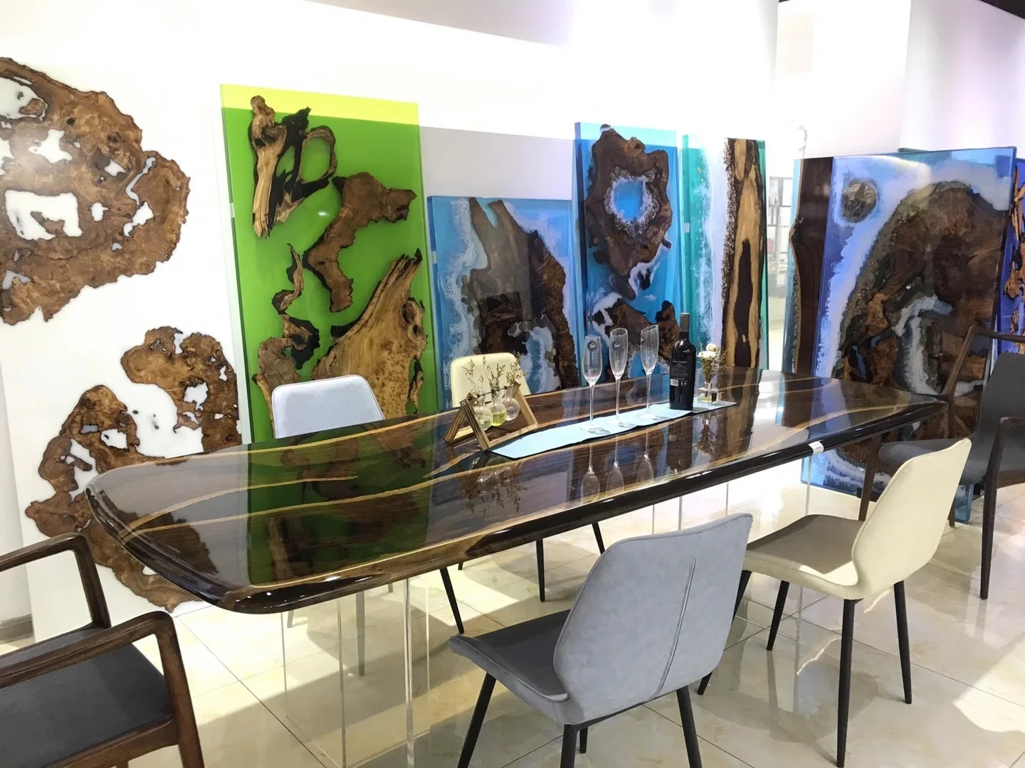 Wholesale Good Transparency Epoxy Resin Adhesive AB Glue epoxy resin table For Making River Table