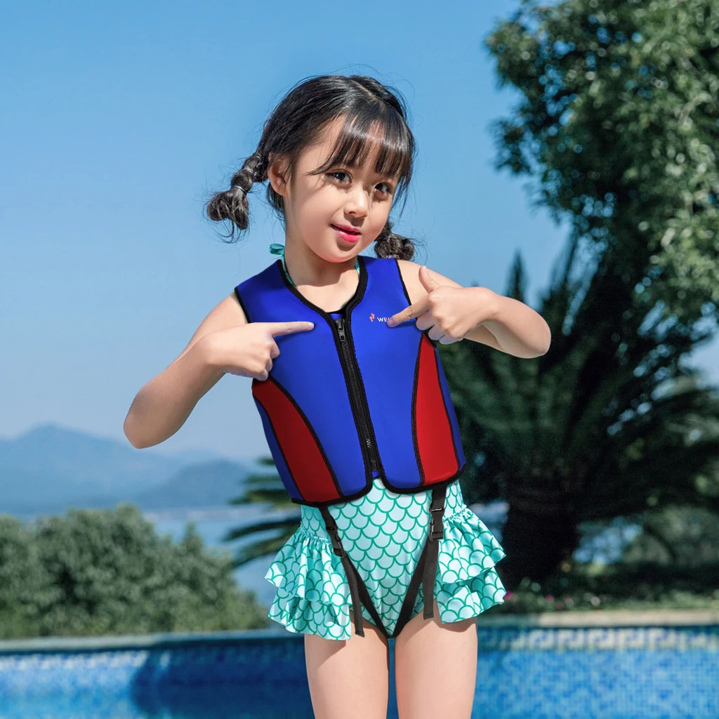 Safety PVC Foam Inside Sea Fishing Life Vest Buoyancy Swimwear Kids Life Jacket