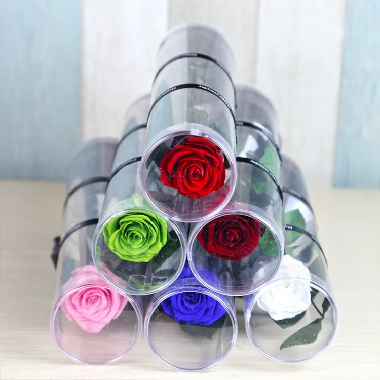 
Custom Made Hand Made Variety Size Natural Eternal Rose In Glass 