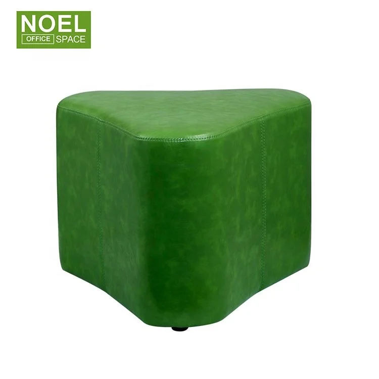 Modern Sense of design ottoman stool fabric and PU material round stool