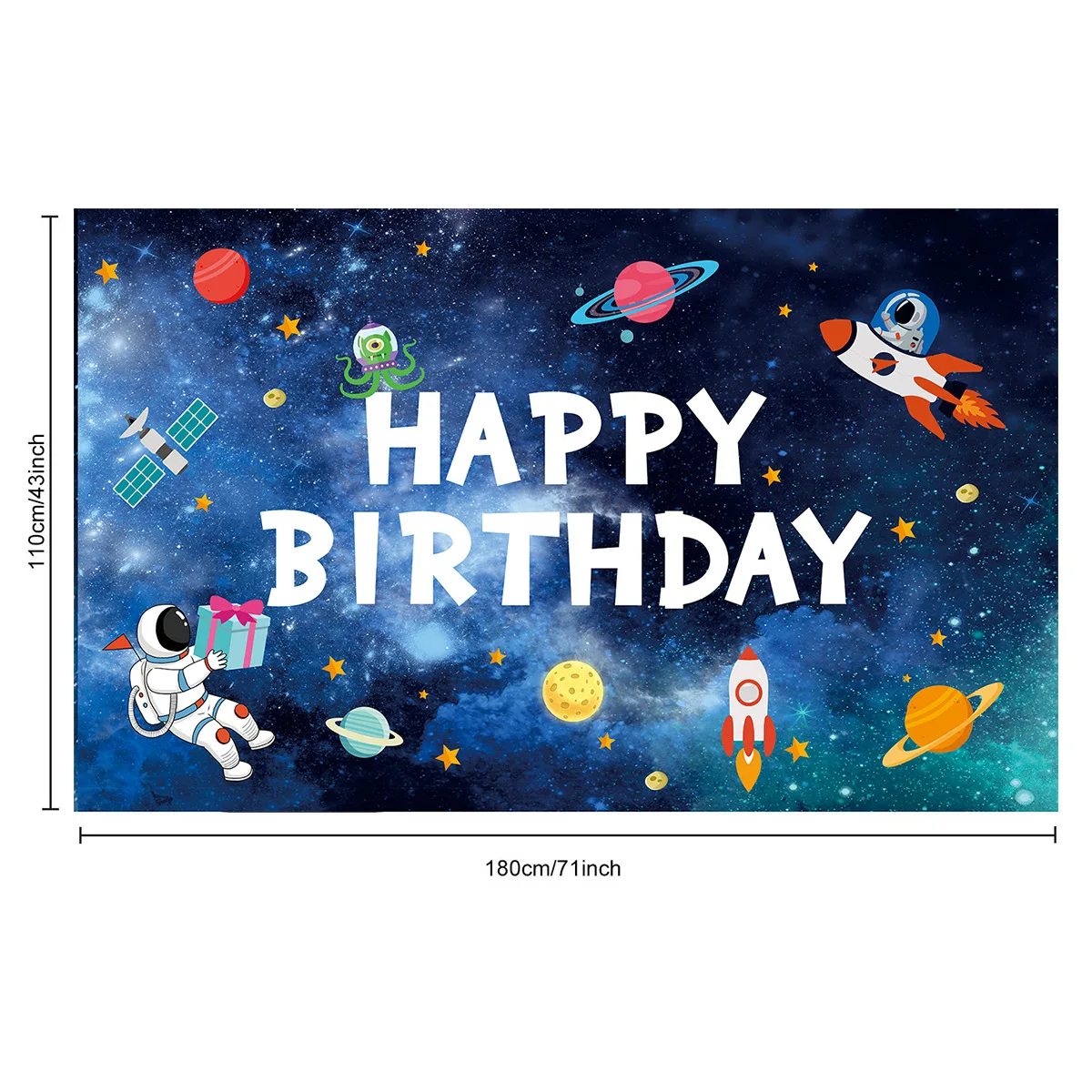 Happy birthday fabric banner backdrop photo photography background for boy girl