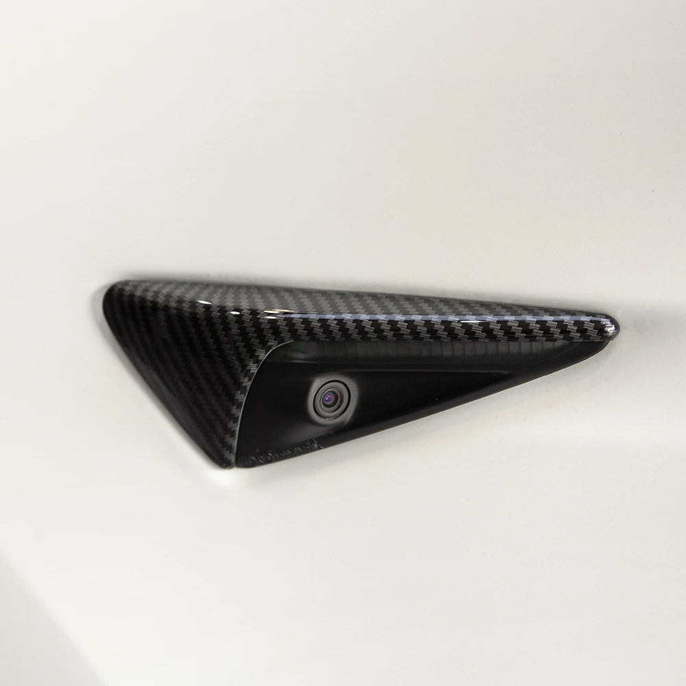 Tesla Model 3 plastic and carbon fiber side camera