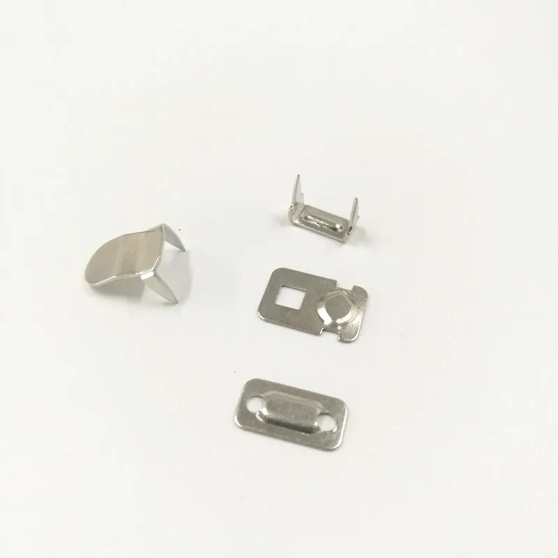 Silver and black metal sewing on garment hooks for bra and clothing dress shirts fasteners