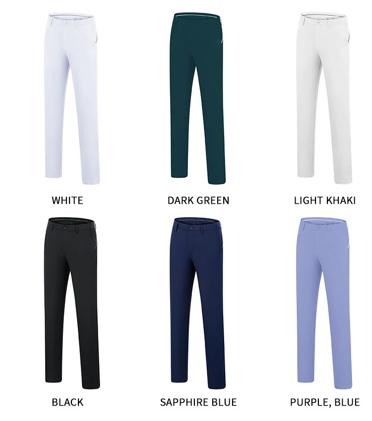 custom color casual chino pants joggers golf pants mens cargo trousers midlights recycled fabric