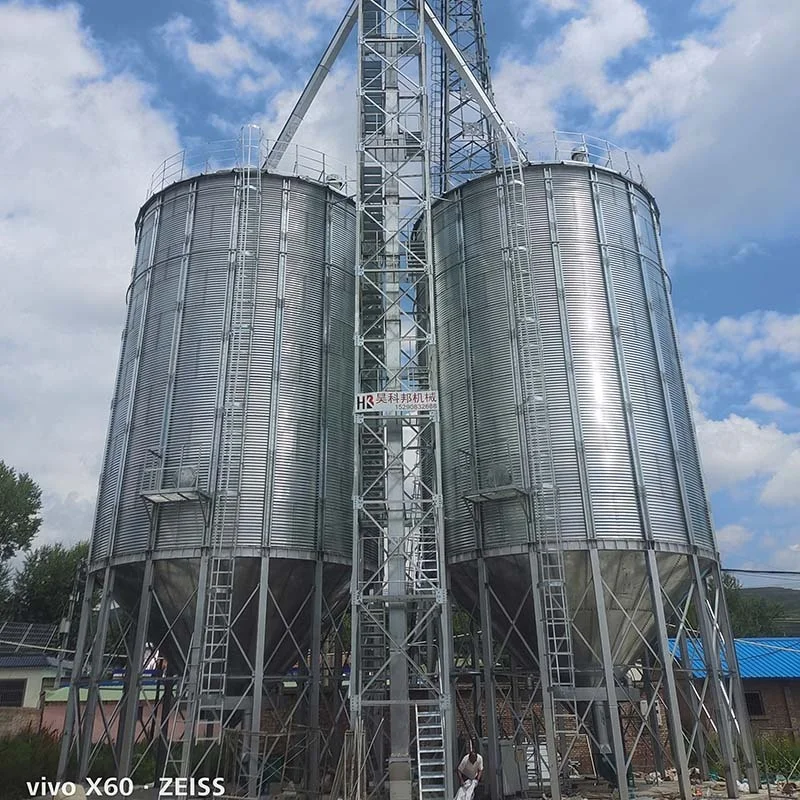 Hopper Corrugated Steel 500 Tonnage Silo Grain Storage