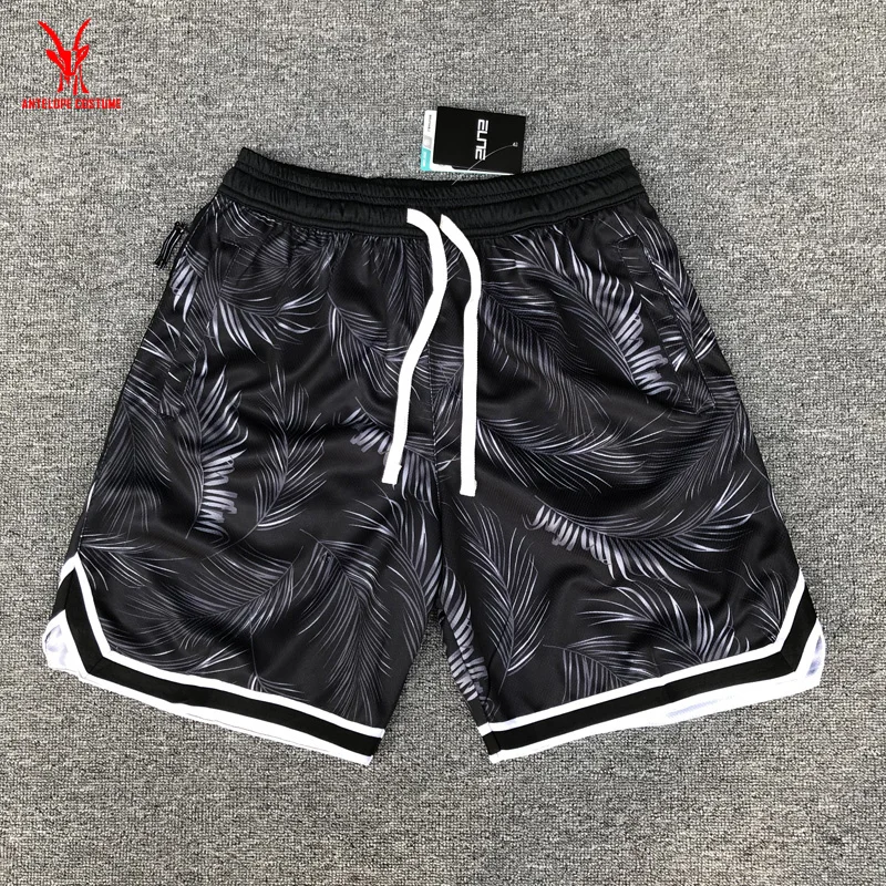 
Custom Number Name Summer Fitness Zipper Basketball Shorts With Pocket 
