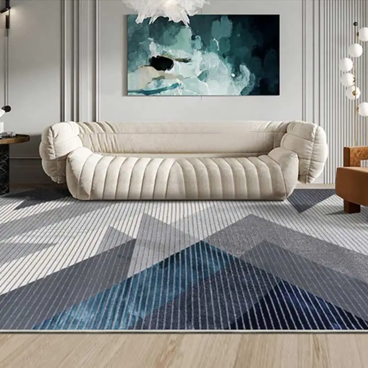 Italian style  luxury living room carpet modern rug geometric stripe carpet rug
