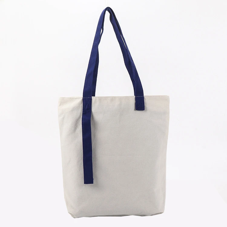 Promotional personalized customized logo printed blank cotton canvas tote bags wholesale canada