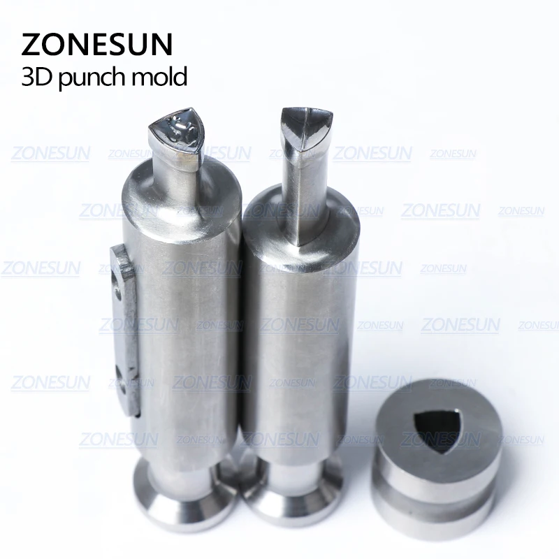 ZONESUN Horse Rotary Tablet Pill Press Die Candy Punch Die Set Custom Logo Die Cast Pill Press For Tablet TDP Machine