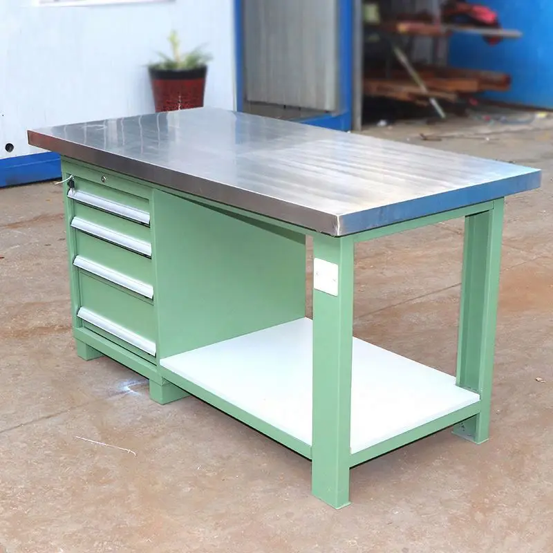 Сверхмощный Рабочий верстак из нержавеющей стали на заказ для промышленного ремонта с