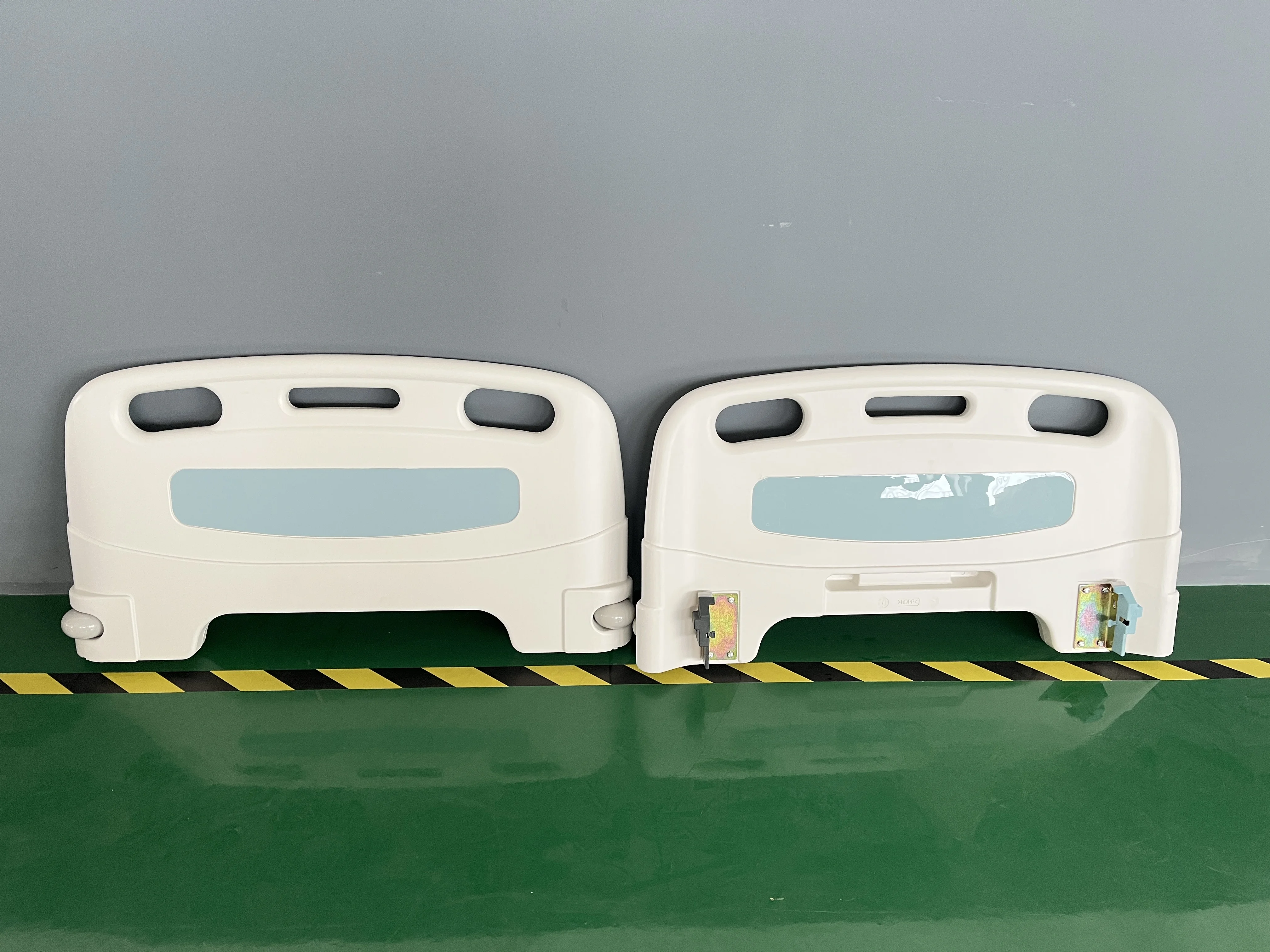 Wholesale medical head and foot board hospital bed accessories plastic abs headboard and footboard