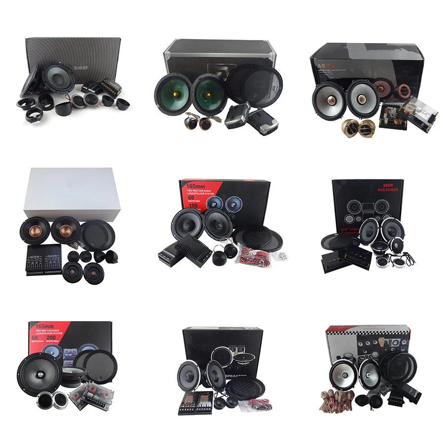 2022 wholesale colorful autonic car speakers TS-6576 subwoofer mid-range speakers and tweeter customization Build 16 years