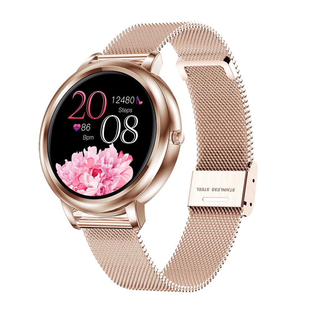Customized Logo Men Women Smartwatch Sport Android IOS Smart Watch Round Screen Mobile Phone