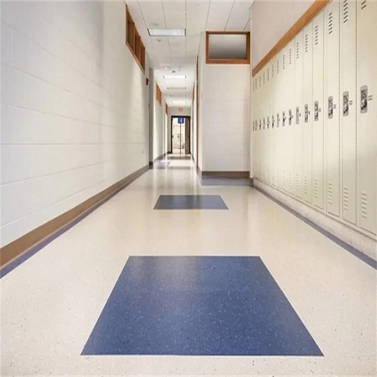 Heavy traffic anti bacterial waterproof hospital PVC flooring roll homogeneous PVC vinyl flooring