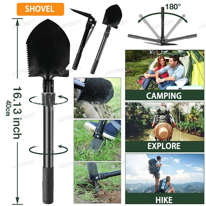 AJOTEQPT Professional Steel First Aid Kit Survival Tool Kit for Camping Car Truck-Tactical Emergency Gear