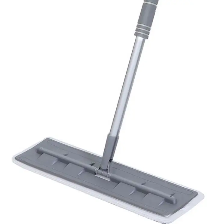 2021 New Design Clean Glass Floor Stainless Steel Tube Silicone Red Flat Mop