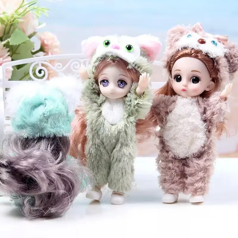 2025 Hot Selling Mini 17 Cm Cute Bjd Dolls 13 Movable Joint Fashion Dolls