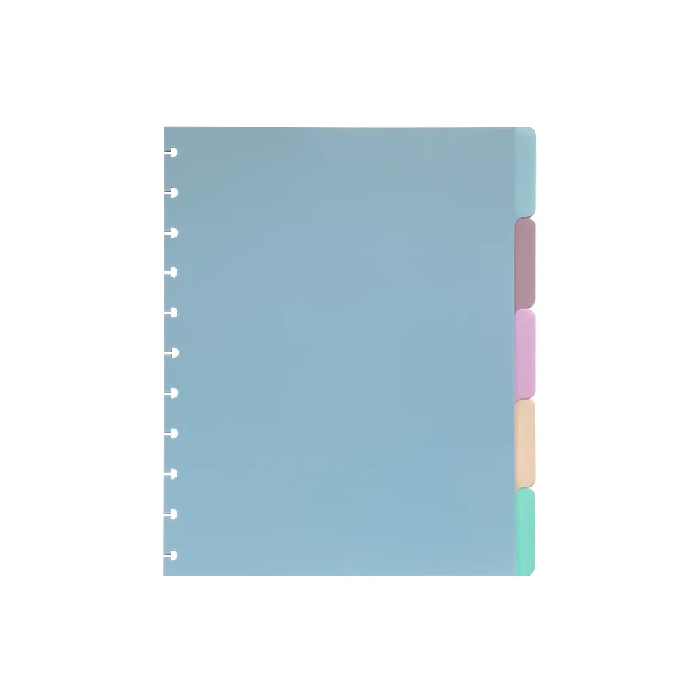 Five-page mushroom hole five-color separator, three-hole five-color protective paper note classifier