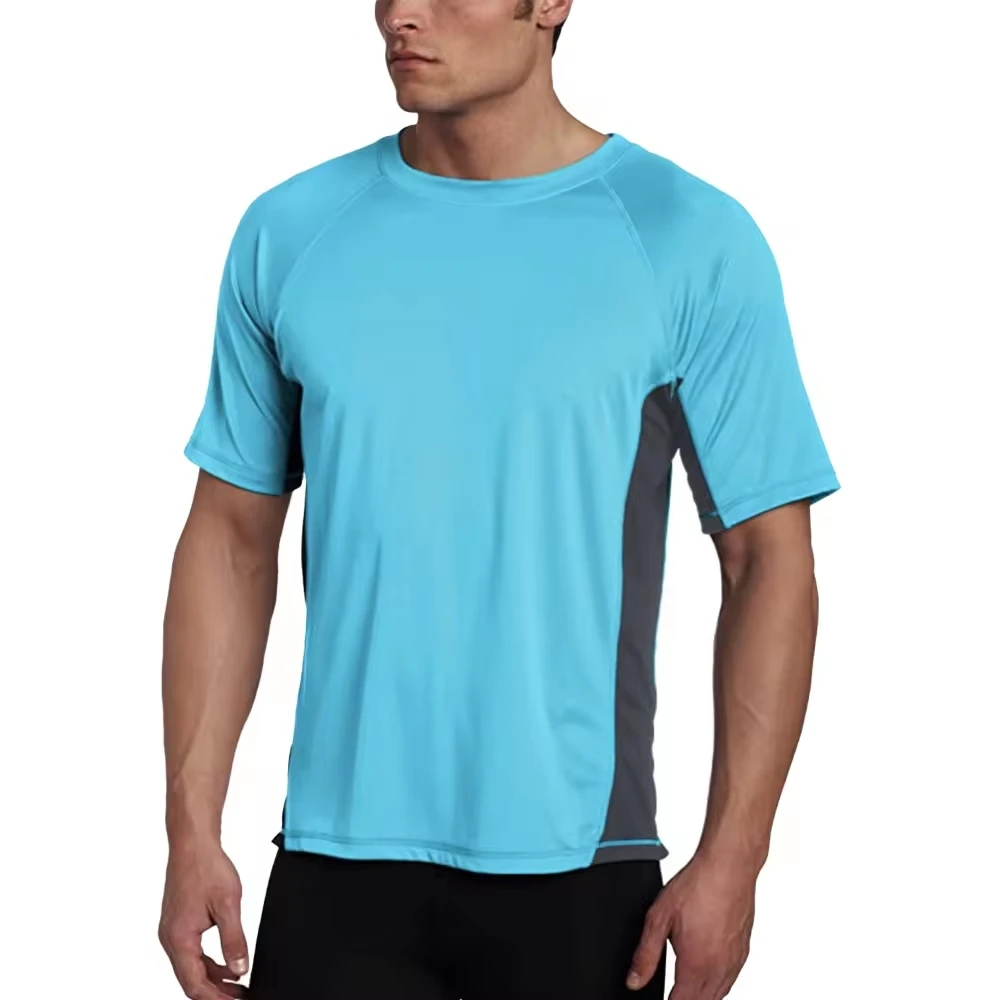 Quick Dry Light weight Rashguards Upf 50+ Men Sublimation Swimming Shirts Mens Rash Guards