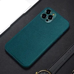 Luxury Nylon Cloth Fabric phone Case For iPhone 14 13 12 11 Pro Max Mini XR XS X R Soft Bumper Shield Hard Full Cover