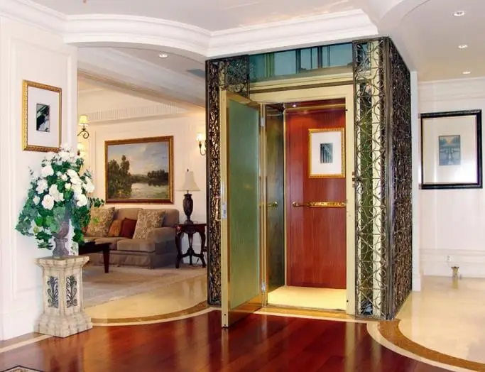 AC VVVF 4 Persons Elevator Home Lift Home Mini Lift